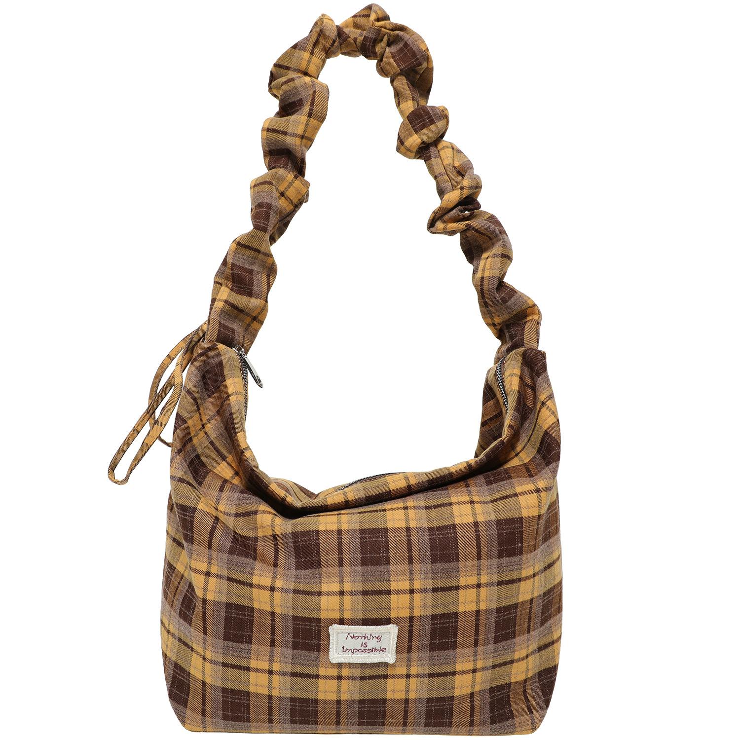 

Summer New Style Relaxed, Pleated Cloud Bag, Large-capacity Dumpling Bag Crossbody Bag