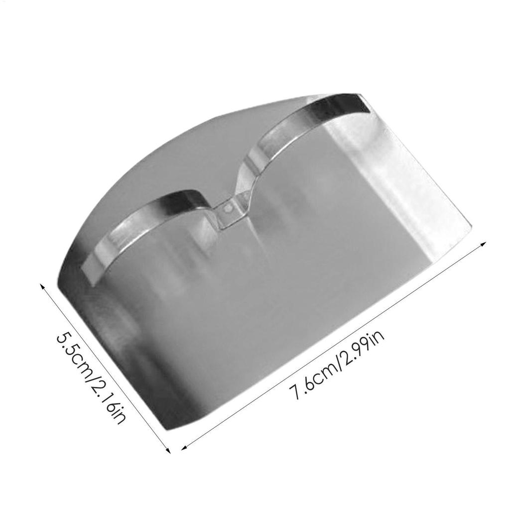 Finger Guard Protector Adjustable Finger Protector for Cutting Food Stainless Steel Chopping Protector Finger Guard Avoid