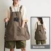 New Double-Sided Kitchen Apron Waterproof Adjustable Waist Apron Unisex Pure Color Chef Apron Household Kitchen