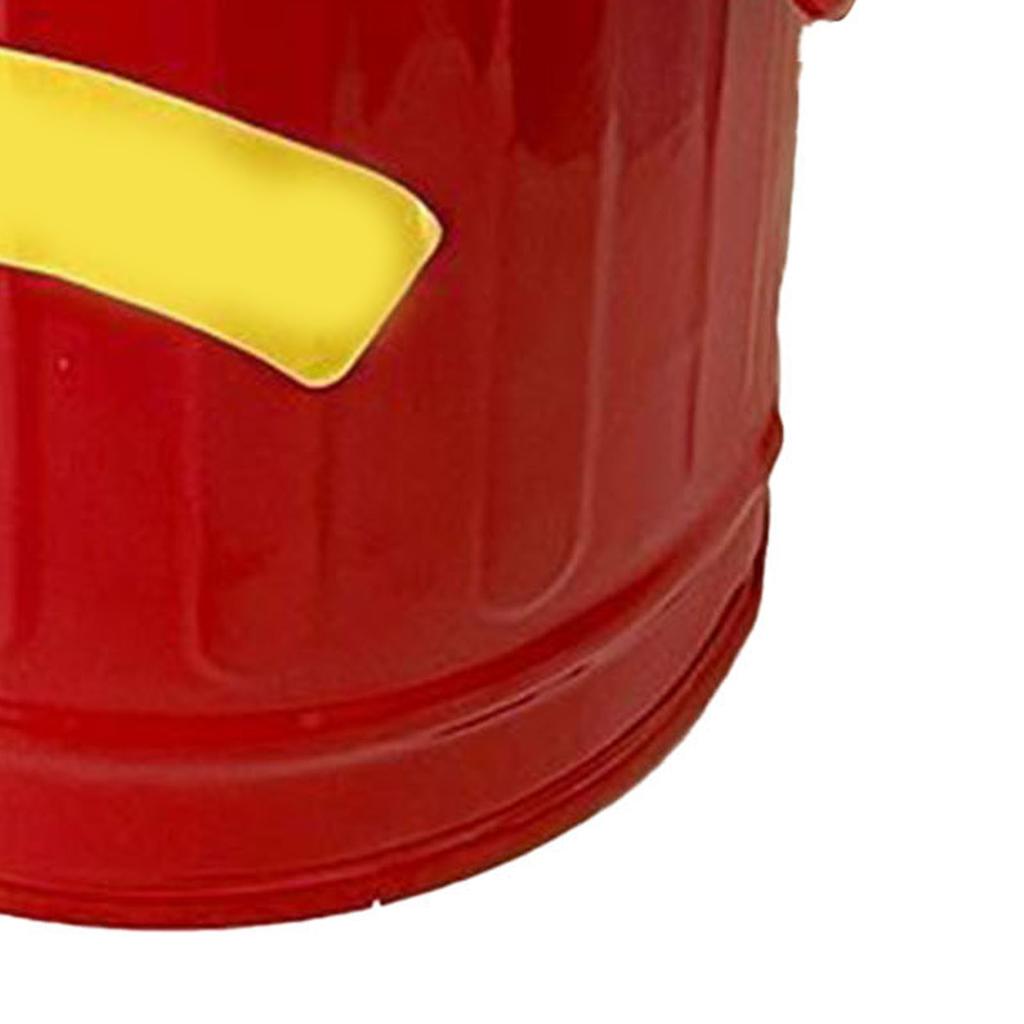 Pen Holder Metal Large Capacity Cute Practical Office Desk Pencil Holder for Study Classroom Red