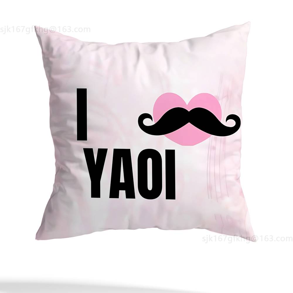 Yaoi Yuri Collection Pillow Case Sofa Living Room Bedroom Headboard Backrest Cushion Square Cushion Nap Time