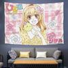 VIKAMA Cute Harajuku Anime Tapestry, Aesthetic Wall Hanging Decor for Bedroom Dorm Living Room Home