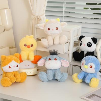 Roztomilá sedící zvířátka, tučňáci, kočky, panenky, plyšové hračky, voňavé kočky, kachny, panenky, dětské hadrové panenky