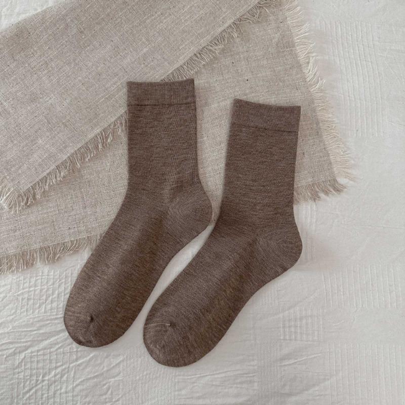 

Ladies Fall Fashion New Versatile Gentle Boneless Wool Socks 1 pair кофейный