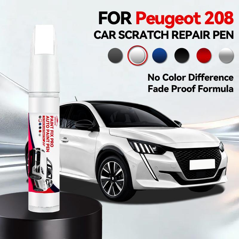 For Peugeot 208 2012-2025 B21 P21 Paint Repair Pen Touch Up Scratch Remover DIY Auto Accessories Black White Blue Gray Yellow