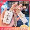 Styling Mouldings New TPU Car Remote Key Case Cover Protect Shell Bag For Toyota Camry Corolla RAV4 Highlander Avalon 2015 - 201