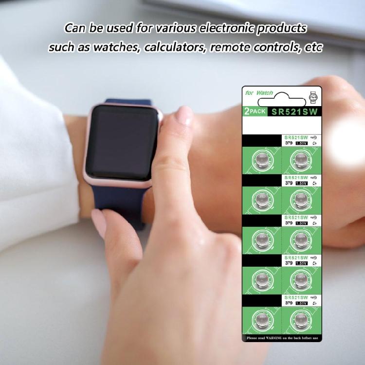 LR521 Button Cell Batteries AG0/SR521 Watch Calculator Remote Batteries Effective Power Output Lightweight Structure