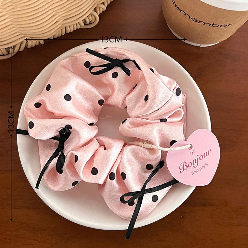 1Pc Girl Head Rope Bow Lace Hair Tie Large Intestine Hair Ring Women Scrunchies Korean Style Headwear Hair Rope