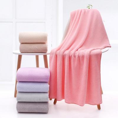 HOMZY Serviette de Bain en Velours Corail de Haute Qualité Douce Absorbante Rapide Serviette de Bain Salle de Bain Hôtel Écologique Serviette de Plage pour la Maison