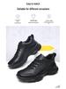 Men's Casual Lace-Up Cowhide Sneakers - Breathable, Lightweight, All-Season Fashion Dad Shoes