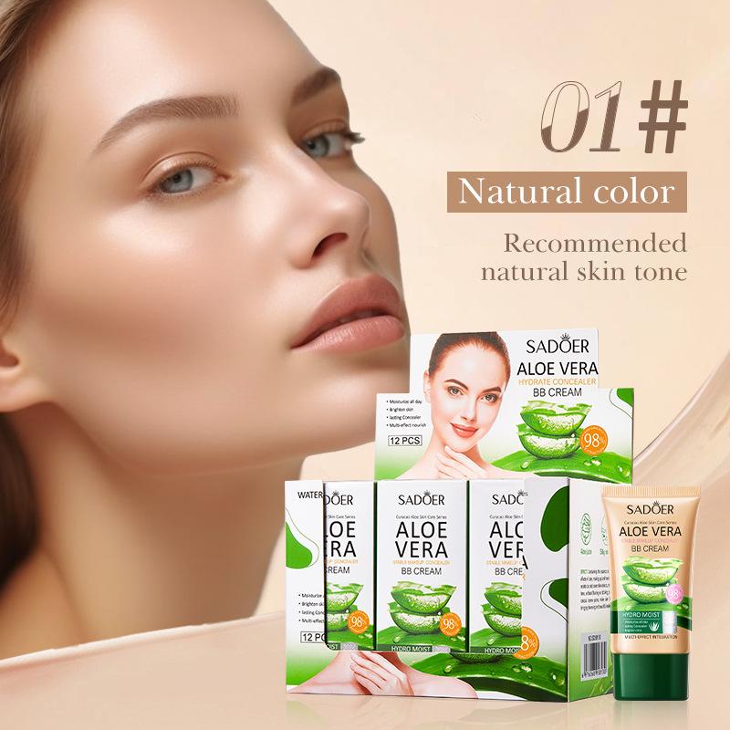 Makeup Aloe Vera BB Cream, Pending Makeup Concealer Repair Light BB Cream Kit Skin Care Products