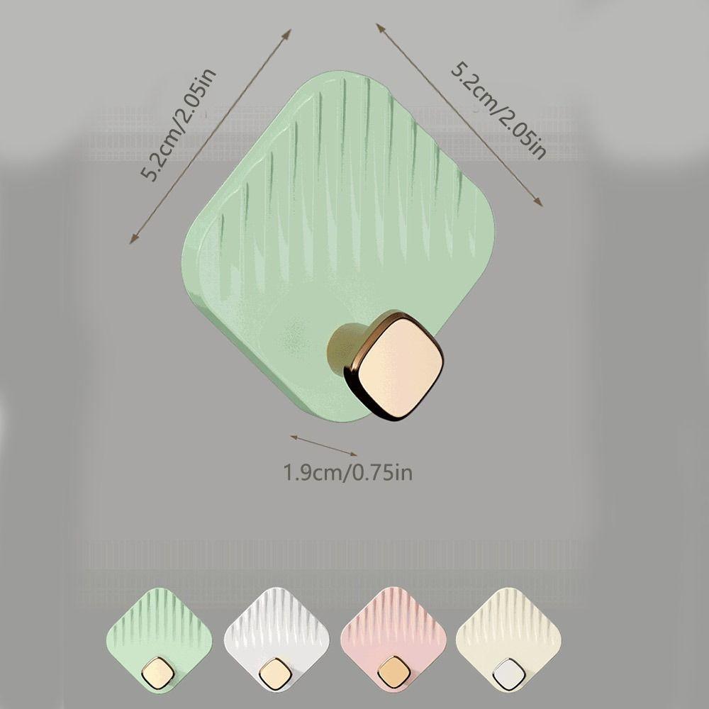 4 Stück Wandhaken zum Aufhängen, selbstklebend, wasserdicht, Schlüsseltaschenhaken, Wandmontage, transparenter Handtuchhalter, Kleiderbügel, Türrückseite