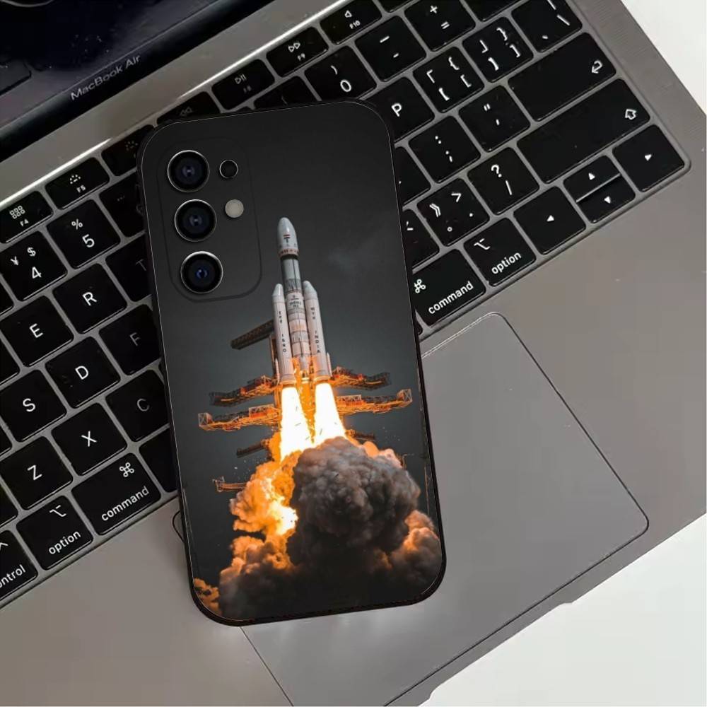 Launch the rocket Phone Case For Samsung S25,S24,S21,S22,S23,S30,Ultra,S20,Plus,Fe,Lite,Note,10,Black Cover