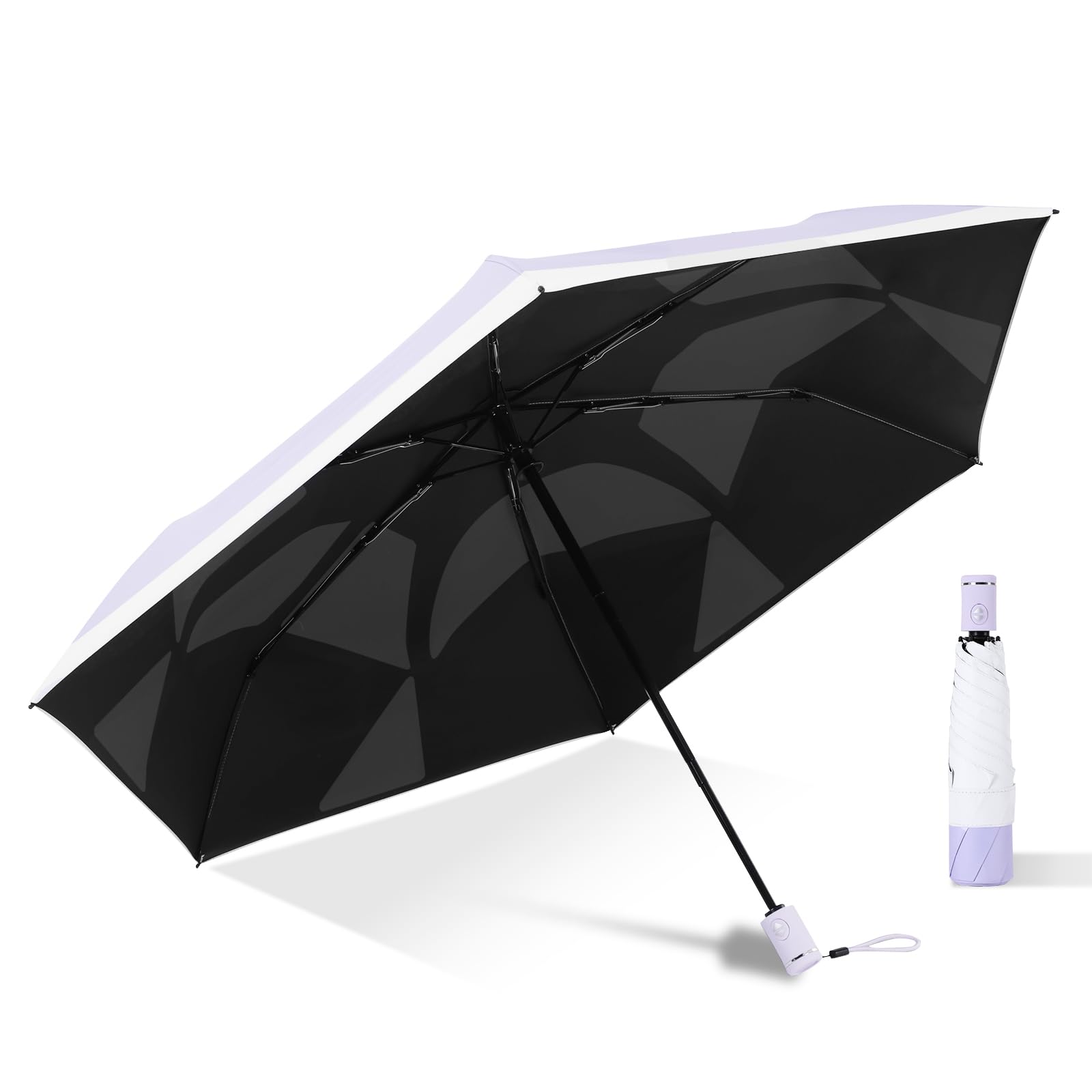 

2025 Зонт с памятью формы, складной, с УФ-подсветкой, термостойкий, полностью автоматический, складной, для защиты от УФ-лучей, идеально подходит для женщин и отличный подарок для Day Evolution