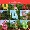 Colorful 32 Inch And 40 Inch Birthday Number Foil Balloons Ideal For Celebrations And Events