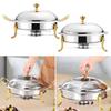 Chafing Dish Buffet Set Servers and Warmers Round Chafers for Catering W/ Lid Party