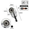 105 Degree Angle Socket Adapter 1/4 inch Extension Hex Drill Bit Adjustable Screwdriver Holder Slotted Phillips Power Hand Tools