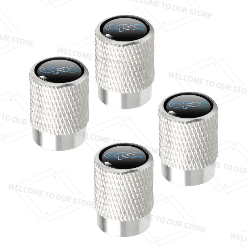 4pcs/1set For Opel OPC LINE Logo Mokka Antara Insignia VXR GSI GS GTC Car Valve Caps Wheel Tires Air Tyre Stem Protective Cover