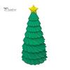 Star Topper Tree Statue 3D Printed Christmas Figurine, Yellow Statue, Mini Small Ornament Decoration for Home Office, Gift Xmas Holiday Party