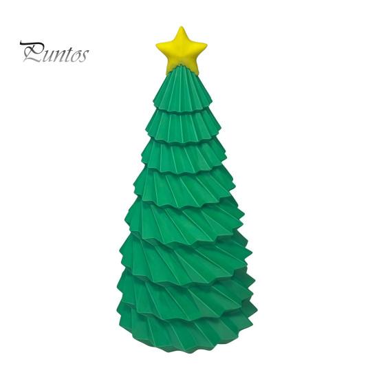 Star Topper Tree Statue 3D Printed Christmas Figurine, Yellow Statue, Mini Small Ornament Decoration for Home Office, Gift Xmas Holiday Party