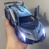 1/24 Lamborghini Veneno Limited Edition Supercar Alloy Diecast Metal Model Car Sound and Light Pull Back Children Toy Car Decoration Hobbies