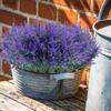 10 Bundles Fake Lavender Plastic Leaves Artificial Flowers Home Greenery for Outdoor Yard Wedding Decor