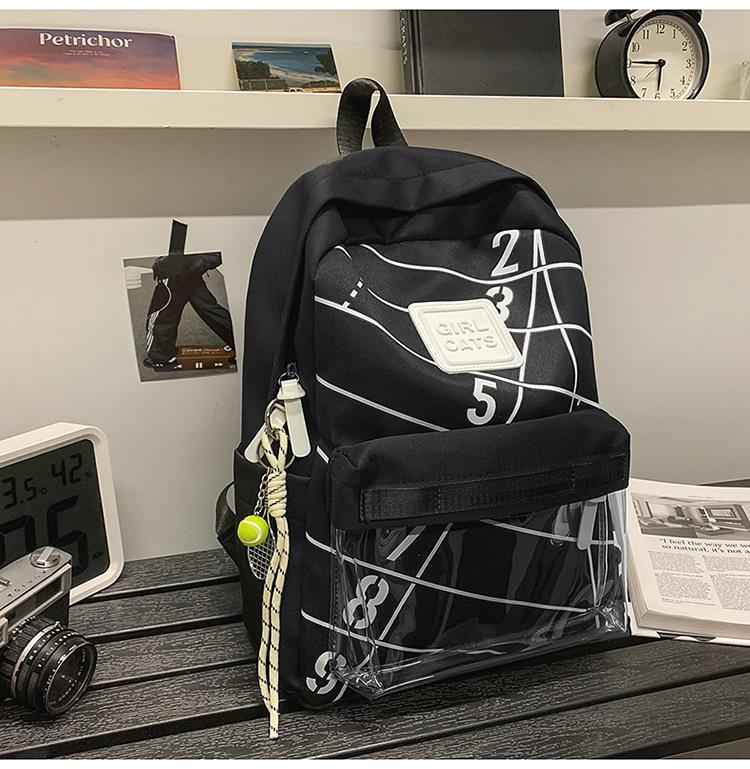 Schoolbag1011 new backpack personalized fashion lightweight waterproof load reduction large capacity universal school bag leisure travel backpack