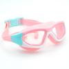 Kids' Large Frame HD Waterproof Anti-Fog Swim Goggles with Integrated Silicone Earplugs 5020