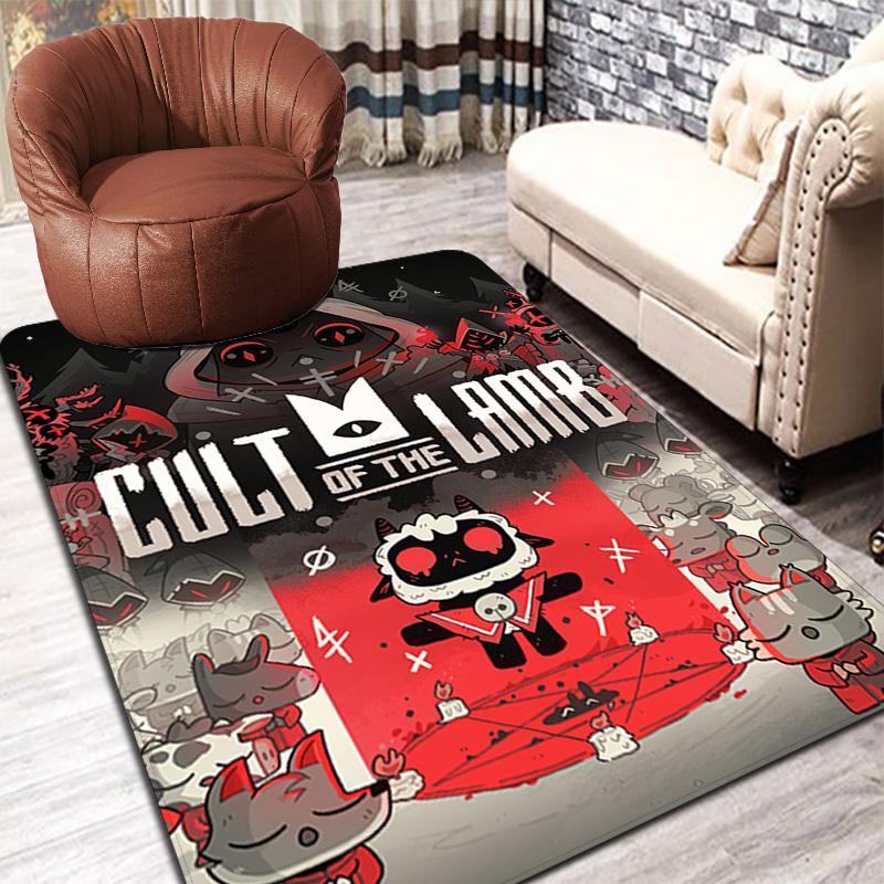 Worship of the flock Rug Floor Mat for Living Room or Bedroom Soft and Comfortable Carpet a Gift for Birthday and Holiday.