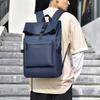 New Student Men's Backpack Simple Trendy Cool Solid Color Computer Backpack Office Commuter Business Backpack