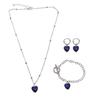 Romantic Photo Frame Mood Love Heart Crystal Pendant Chain Necklace Temperature