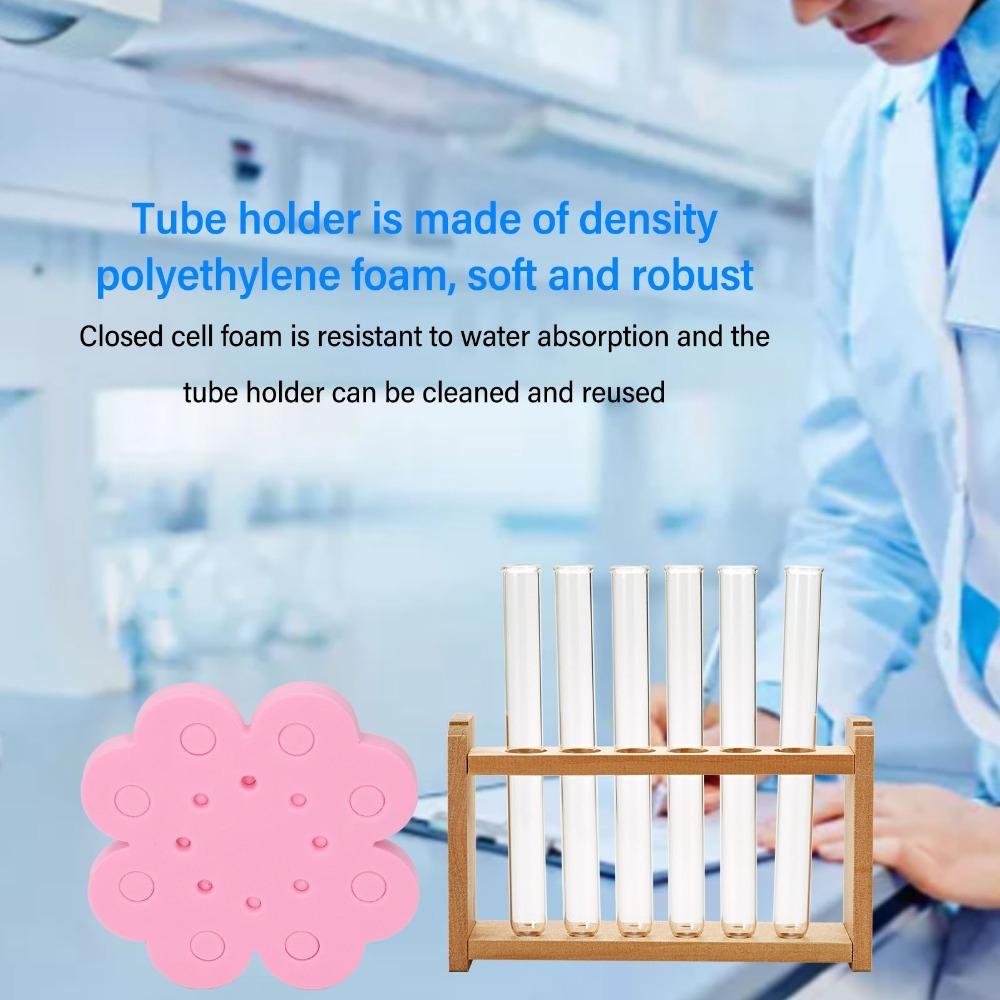 20Pcs Flexible Floating Tube Rack Bright Color Water Bath Float Foam Tube Float Water Bath Heating