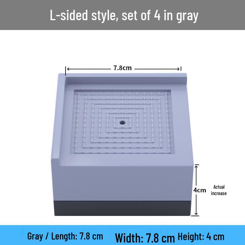 Non-Slip Furniture Heightening Pads for Table, Sofa, Coffee Table, TV Cabinet - Shockproof Leg Risers