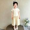 Toddler Girl Korean Short Sleeve Two Piece Set Summer Dopamine Outfit