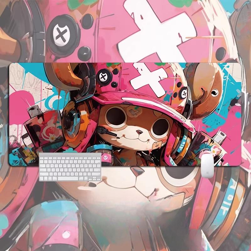 Shounen Anime ONE PIECE Leather Mouse Pad Oversized Anime E-sports Game Table Mat Notebook Keyboard Non-slip Waterproof Mouse Pad Office Desktop Pad
