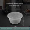 180ml Disposable Transparent Round Meal Box