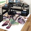 1pc Hannya Mask Anime Chair Mat - Cute Office Decor Carpet with Kawaii Characters for Desk, Home, Living Room, Bedroom, Game Room, Dormitory, Gift Ide