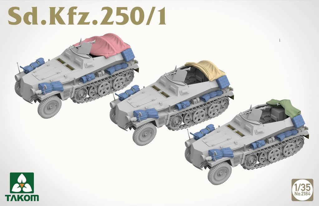 Takom Light Armored Personnel Carrier Plastic Model Kit TKO2184 1/35 Sd.Kfz.250/1
