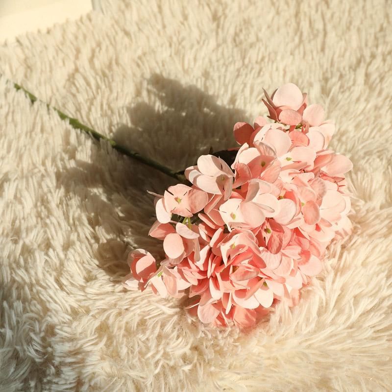 Simulation Hydrangea Artificial Flowers DIY Wedding Flower Home Decoration Photography Props Fake Flowers