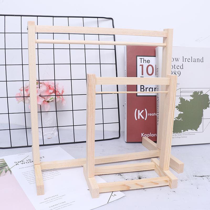Puppen Holz Kleiderständer Kleiderorganisator Kleiderbügel für Puppen Handtasche Kleidung