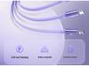 Retractable 3-in-1 USB Fast Charging Cable for Apple, Android, Type-C Devices