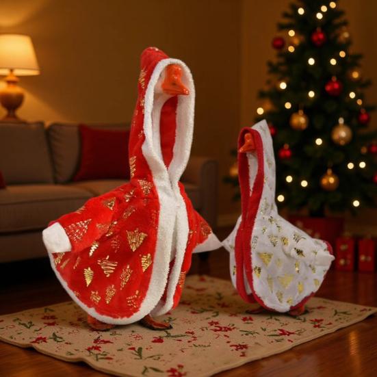 Christmas Porch Goose Outfit for 23-Inch Geese Festive Goose Clothing Breathable Seasonal Goose Apparel for Lawn Decor