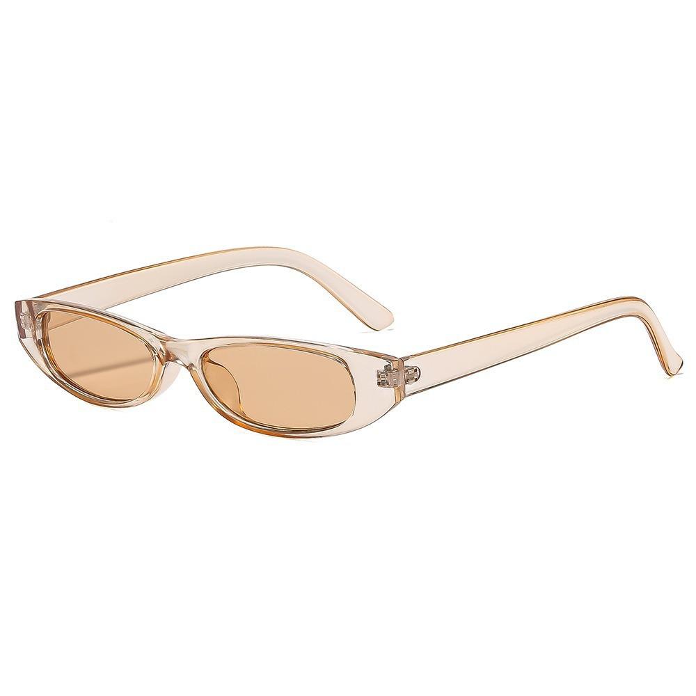Vintage Small Frame Sunglasses For Men Women Niche Trendy Oval Candy Colored Glasses Fashion Outdoor Sunscreen Shades UV400