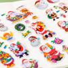 6/12Sheets Pack Christmas Style 3D Sticker Cute Cartoon Bubble Stickers Classroom Office Mark Useful DIY Stickers Stationery ZYF