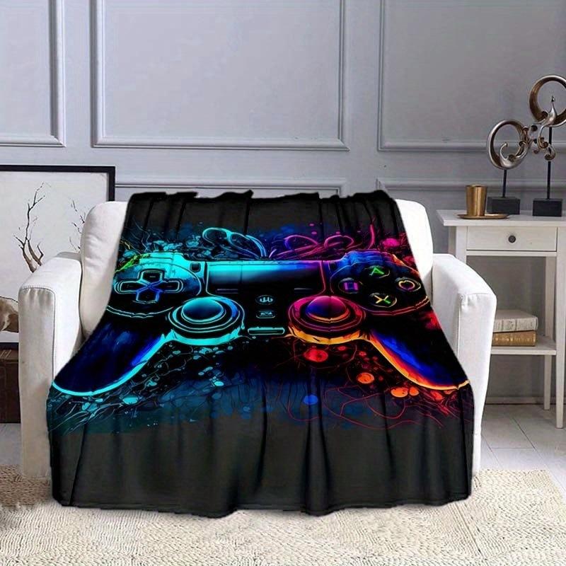 Game Controller Blanket Flannel Blanket Nap Sofa Office Bed Camping Multi-Function Blanket