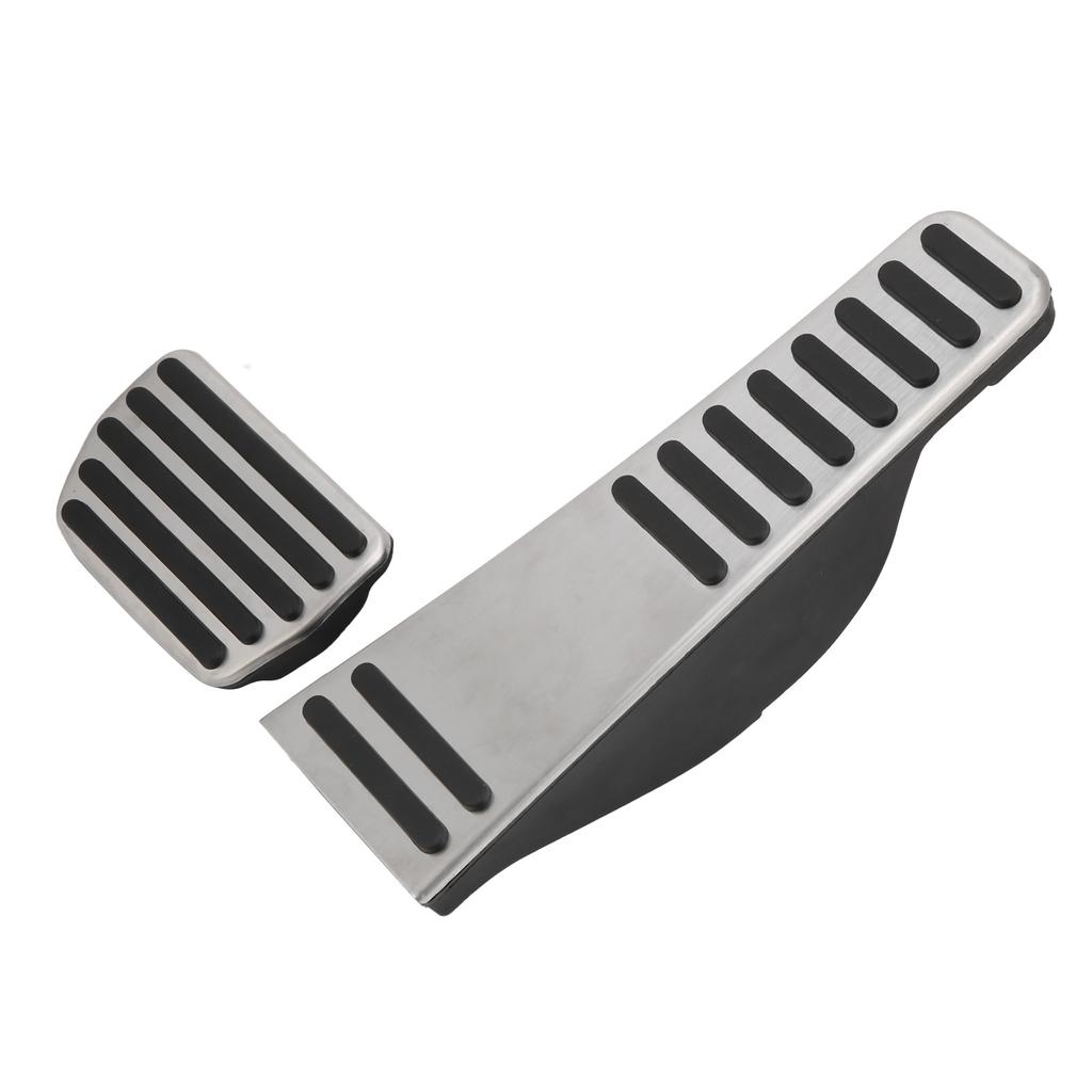 2PCS Brake Pedal Stainless Steel with PPE Rubber Non Slip Strips Replacement for XC60 XC90 S90 V90 20182021