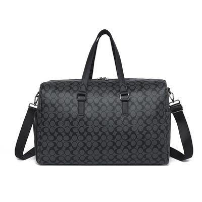 Large-capacity Men's and Women's New Travel Bags Trendy Short-distance Oblique Span Bags Korean Version Plaid Handbags Shoulder Bags