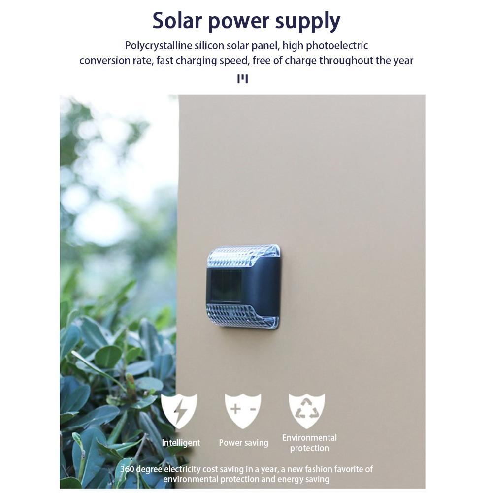 4pcs Solar Led Up Down Wall Lamp Outdoor Waterproof Garden Light For Fences Yard Patio Balcony Decor