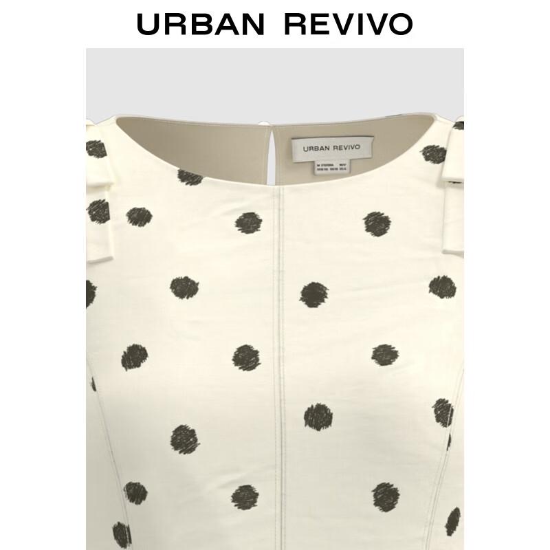 UR 2025 Women's Retro Polka Dot Sleeveless A-Line Dress