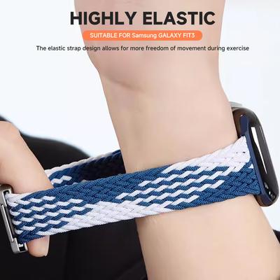 Elastic Braided Solo Loop Nylon Strap For Samsung Galay Fit 3 Strap Men Women Replacement Watchband For Samsung Galay Fit 3 Band